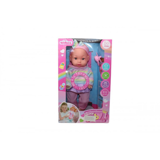 Muñeco Happy Baby 4 Sonidos Caja Plasticos Asociados  x 1 Este tierno muñeco es el compañero perfecto para que los pequeños disfruten de momentos de juego simbólico, recreando experiencias llenas de cariño y emoción. Sus cuatro sonidos añaden un elemento int