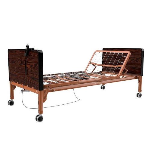 Cama Semi-Eléctrica Hospitalaria Theravita Theramart THERAMART  x 1 Permite adoptar múltiples posiciones, ajuste de posición individual. Facilita las labores de higiene y alimentación del paciente, 9 posiciones.