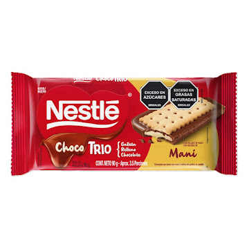 Galletas Nestlé Chocotrio Maní Paquete x 90 gr  