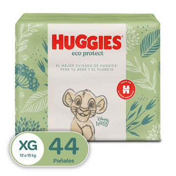 Pañal Huggies Eco   Protect XG x 44 und 