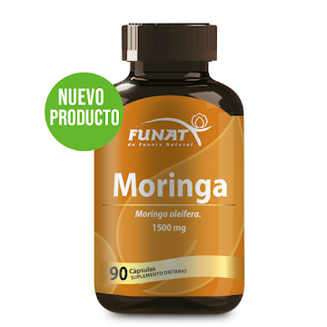 Moringa Oleifera 1500 gr Funat Frasco x 90 Cápsulas  