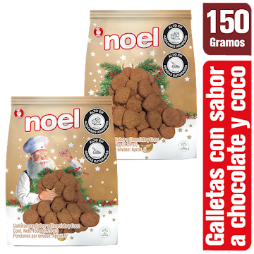 Galleta Navidad Noel Choco Coco Bolsa x 150 gr  