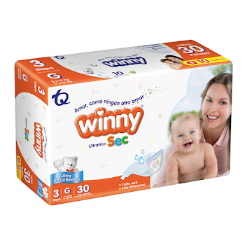 Pañales Winny Ultratrim Sec Etapa 3 x 30 und  