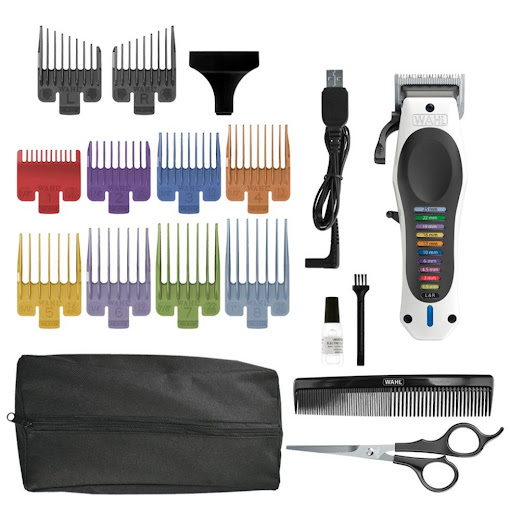 Cortadora Profesiona Wahl  Color Pro Cordless Inalámbrica WAHL Caja x 1 Wahl Color Pro inalámbrica, kit de corte recargable por USB, para hombres, mujeres y niños.*Autonomía de 2 horas: Disfruta de un tiempo de uso prolongado con una sola carga.