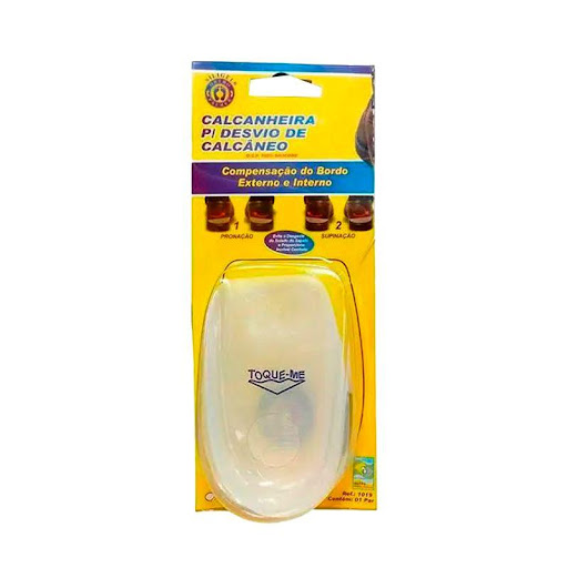 Talonera Desvío Calcaneo Orthopauher Large Un Par Orthopauher  x  Talonera elaborada en silicona transparente para desviación del calcáneo, con realce en uno de los extremos para corregir posición en el talón.
