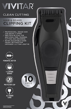 Solo Online Kit Cortador De Cabello   Vivitar Negro 10 Piezas 