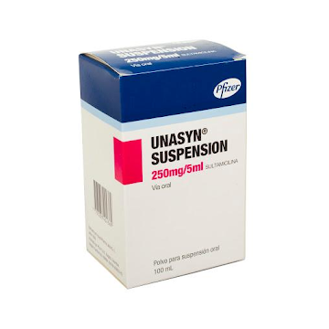 Unasyn Suspensión 250mg/5ml Frasco x 100 ml  