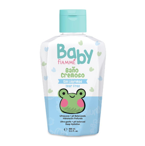 jabón baño cremoso bebes x400ml Fiamme Frasco x 1 Ideal para cuidar y limpiar de forma delicada la piel de los bebés, no altera el pH natural. No reseca ni maltrata la piel. Fórmula exclusiva no lágrimas