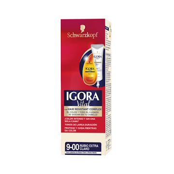 Tinte Igora Vital 9-00 Rubio Extra Claro Caja x 1 und  