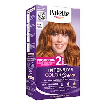 Tinte Palette Intensive Color Creme 9-7 Rubio Cobrizo Caja x 1 und  