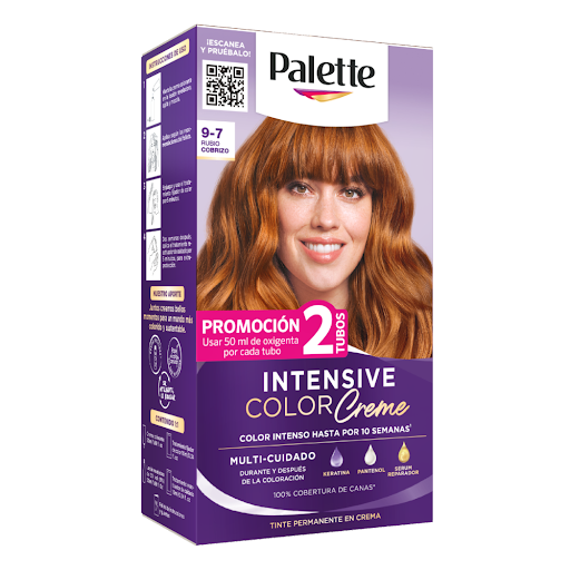 Tinte Palette Intensive Color Creme 9 7 Rubio Cobrizo Caja X 1 Und