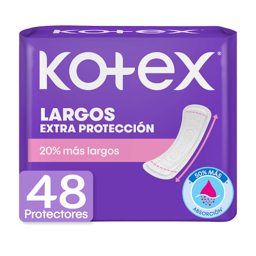 Protectores Diarios Kotex Largos 48 Unds