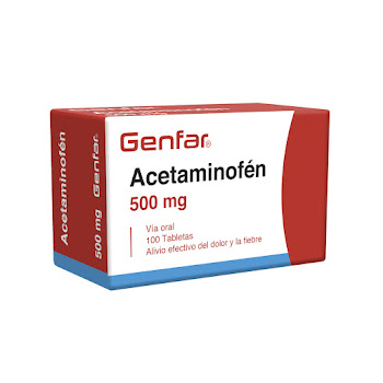 Acetaminofén Genfar 500 mg Caja x 100 Tabletas  