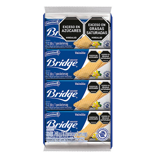 Galleta Bridge Vainilla x 8 und