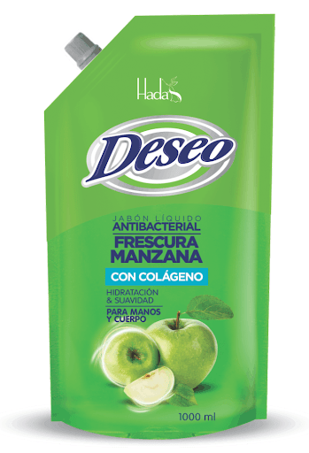 Jabón Líquido Deseo Antibacterial Manzana Con Colágeno x 1000 ml