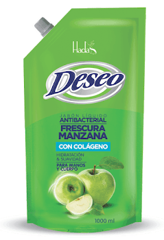 Jabón Líquido Deseo Antibacterial Manzana Con Colágeno x 1000 ml  
