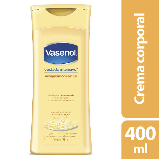 Crema Vasenol Corporal Humectación Total Textura Suave x 400 ml