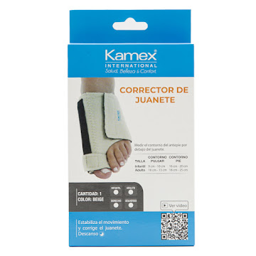 Corrector Kamex Juanete Neopreno Adulto Derecho x 1 und  