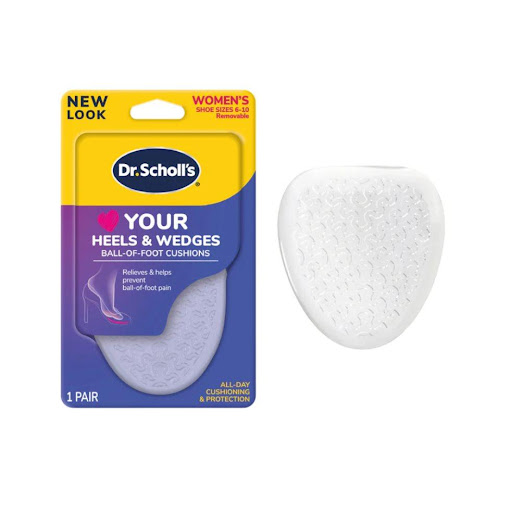 Dr. Scholl´s Almohadilla Metatarsal para Tacones en gel invisible LOVE YOUR HEELS x 2 unidades Dr. Scholls Caja x 2 La almohadilla metatarsal en gel invisible Dr. Scholl's Love Your HEELS & WEDGES brindan comodidad y protección todo el día para tacones y zapatos altos. Su gel suave amortigua y absorbe impactos, ali
