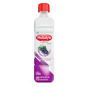 Suero Rehidratante Pedialyte Max 60 Uva Frasco X 500 ml  
