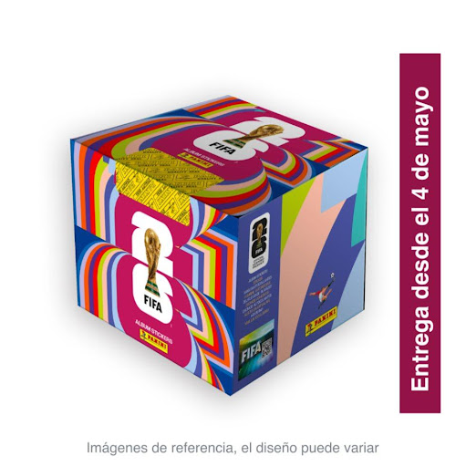 ¡Preventa Exclusiva! Caja Panini 104 Sobres Copa 2026 Panini Caja x 1 Caja Panini X 104 Sobres Copa Mundial de la Fifa 2026. Display Panini X 104 Sobres Copa Mundial 2026 - Envíos disponibles desde el 04 de mayo - Disfruta llenando tú pasión futbolera llenando el álbum 