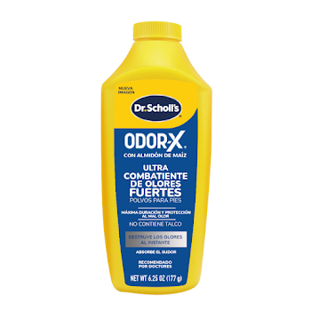Talco Desodorante para Pies Dr. Scholl´s con Almidón de Maíz Odor-X Frasco x 177 gr  