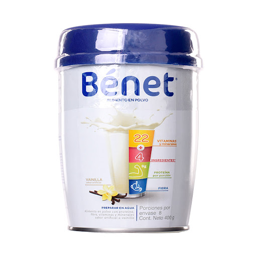 Bebida En Polvo Benet Vainilla Nutresa Lata x 400 gr