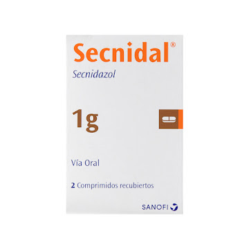 Secnidal Secnidazol 1 gr Sanofi Caja x 2 Comprimidos  