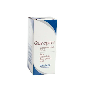 Quinopron Ciprofloxacina 0.3% Chalver Gotas Frasco x 10 ml  