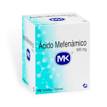 Ácido Mefenámico MK 500 mg Caja x 100 Tabletas  