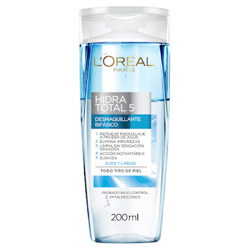 Agua Micelar Desmaquillante Loréal Paris Bifásico Hidra Total 5 x 200 ml  