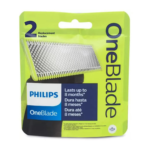 Cuchilla para afeitadora PHILIPS OneBlade Repuesto x2 Philips Blister x Blister ĦRecorta, perfila y afeita todo tipo de vello con Philips OneBlade! Innovadora y precisa, elimina la necesidad de múltiples herramientas. Todo en uno para una piel suave y bien definida.