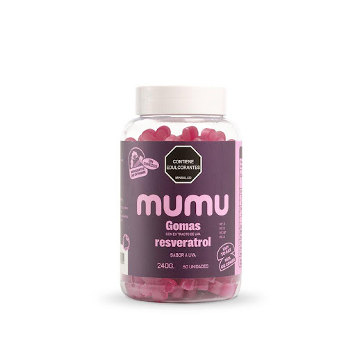 Gomitas Resveratrol 210 gr Mumu Tarro x 60 Unidades Un complemento diario para el cuidado de la piel, la salud celular y el bienestar desde adentro.

Las Gomitas de Resveratrol de MUMU están formuladas para acompañar el cuidado de la piel y el bienesta