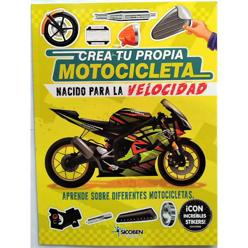Libro Sicoben De Actividades Crea Tu Propia Motocicleta x 1 und