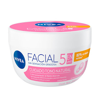 Crema Facial Nivea   Cuidado Aclaradora x 200 ml  