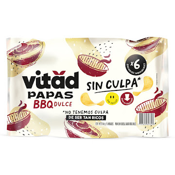 Papas Vitad Sabor Bbq   Dulce Paquete x 6 und  