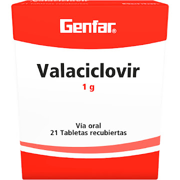 Valaciclovir 1gr   Genfar Caja X 21tab 