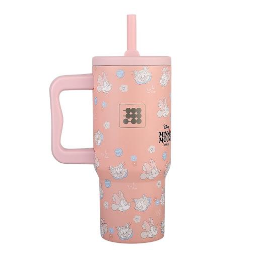 Termo Mini Tumbler x Disney Cubitt Bolsa x 1 Termo Cubitt Mini Tumbler x Disney: Tamaño compacto, rendimiento completo. 709 ml, conserva frío 24h. Tapa antiderrames con sorbete, acero inoxidable libre de BPA.