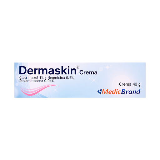 **Dermaskin Crema Clotrimazol 1%/Neomicina 0.5%/Dexametasona 0.04% Tubo x40 gr