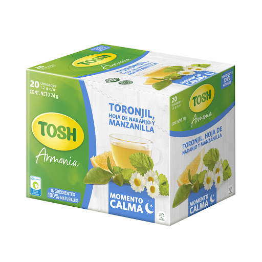 Aromática Tosh Toronjil Y Manzanilla Calma x 20 sobres