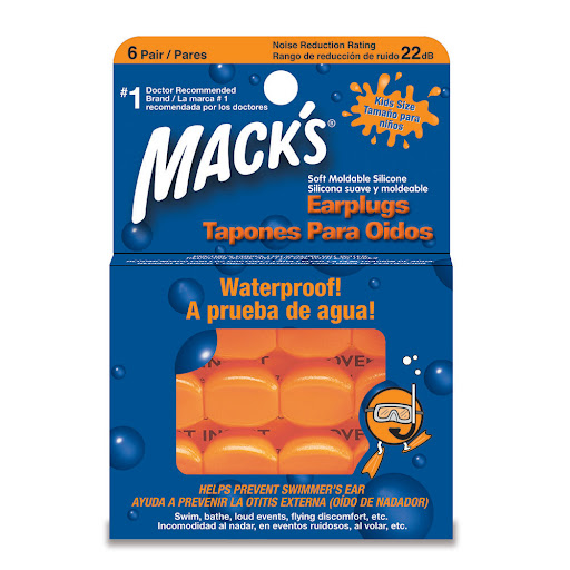 Tapones para Oídos Macks Silicona para Niños Caja x 6 und
