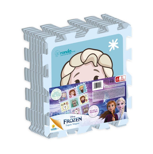 Juegos de Mesa Tapete Magico Frozen Ronda Ronda Caja x 1 Elemento decorativo en caucho espuma, especial para decorar, jugar y proteger a los niños mientras estimulan la percepción de figura y fondo.Suave y seguro (Tapete armado de 90,5 cm x 90,5 cm)