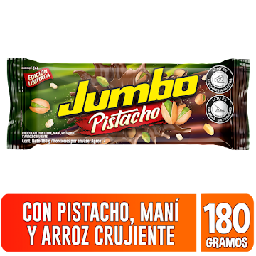 Chocolatina Jumbo Pistacho x 180 gr  