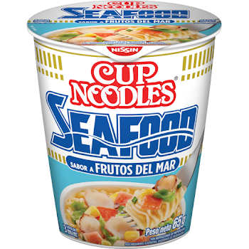 Sopa Instantánea Nissin Cup Noodles Sabor A Frutos Del Mar x 65 gr  