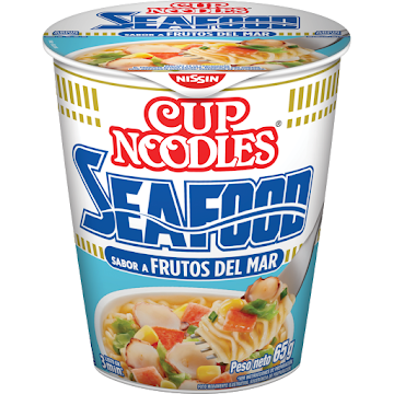 Sopa Instantánea Nissin Cup Noodles Sabor A Frutos Del Mar x 65 gr  