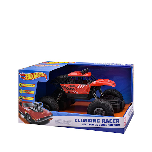 Carro Fricción Climbing Racer 25 Cm Hot Wheels Hot Wheels Caja x 1 Aumenta tu velocidad para aventuras llenas de acción, compite durante todo el día y amplía tu mundo de juegos. Con el Carro Fricción Climbing Racer Hot Wheels lleva la acción y la diversión a 