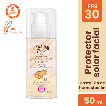 Protector Solar Hawaiian Tropic Silk Hydration Air Soft Facial Fps 30 x 50 ml  