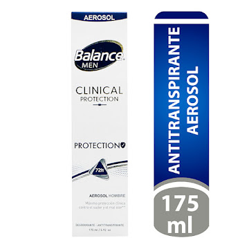 Desodorante Balance Aerosol Clinical Protection Hombre x 175 ml  