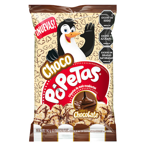 Chocopopetas Crispetas De Maíz Recubiertas Con Chocolate Bolsa x 114,5 gr