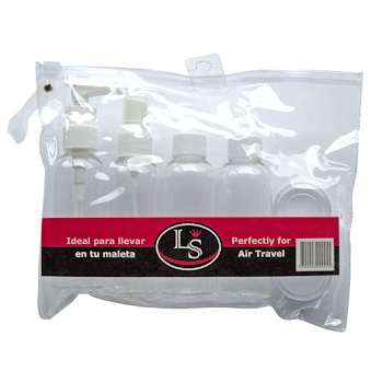 Set Envases Look Style On Board Para Viajes x 4 und  